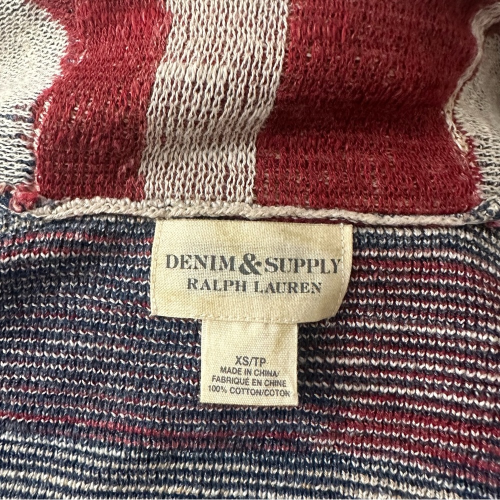 Ralph Lauren Denim & Supply American Flag Sweater Cardigan size xs - Picture 7 of 13